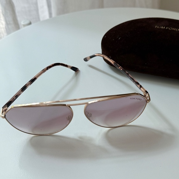 Tom Ford Binx FT680 Sunglasses (Purple Gradient Aviator) main image 4
